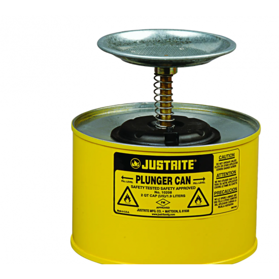 Recipient cu piston de siguranță 1008, 18.5x14.3cm, 1L, galben