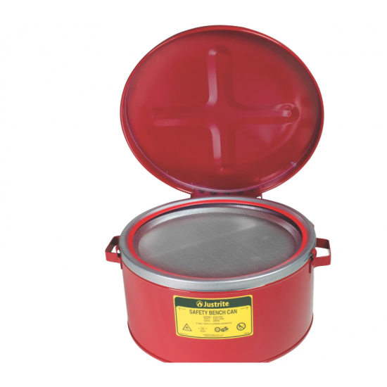 Recipient Safety Bench 1007 cu capac pentru solvent, rosu, 12.4x14cm, 1L