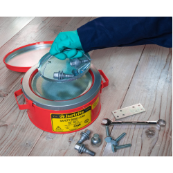 Recipient Safety Bench 1007 cu capac pentru solvent, rosu, 12.4x14cm, 1L