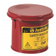 Recipient Safety Bench 1007 cu capac pentru solvent, rosu, 12.4x14cm, 1L