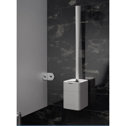 Perie Wc cu Suport STOKHOLM Alb Sanimaid 