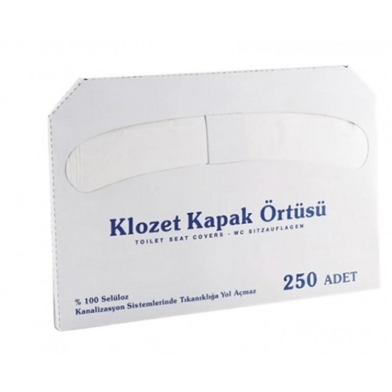 Acoperitori protectii pentru colacul de toaleta, 250 buc/set Acoperitori protectii pentru colacul de toaleta, 250 buc/set