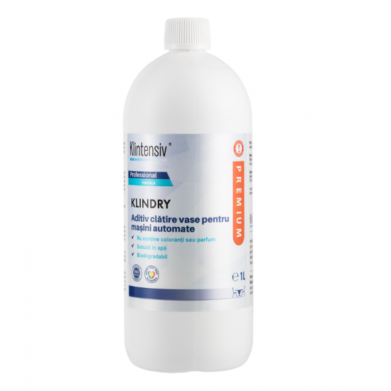 KLINDRY aditiv clatire vase PROFESIONAL pentru masini automate, 1 litru KLINDRY aditiv clatire vase PROFESIONAL pentru masini automate, 1 litru