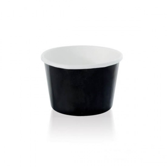 Pahare carton inghetata negre, 120 ml, 50 buc/set Pahare carton inghetata negre, 120 ml, 50 buc/set