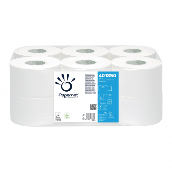 Hartie igienica mini jumbo, 170m, Papernet 12 buc/ bax Hartie igienica mini jumbo, 170m, Papernet 12 buc/ bax