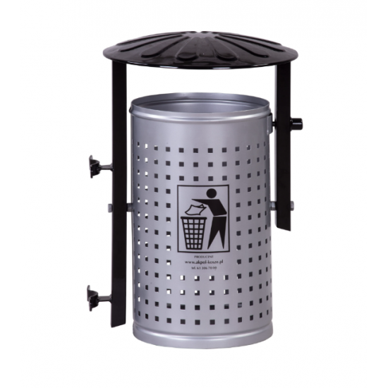 Cos stradal pentru gunoi, Metal, 35 L Cos stradal pentru gunoi, Metal, 35 L