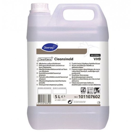 Detergent și igienizant de suprafață de uz general - ClearKlens Cleansinald Nesteril VH9 5L