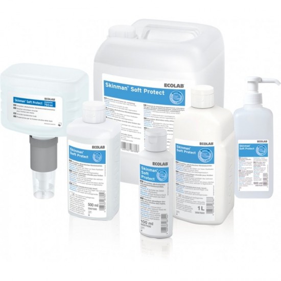 Dezinfectant virucid pentru maini, Skinman Soft Protect, Ecolab, 5 l-Aviz biocid 