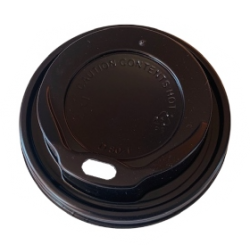 Capace negre pentru pahare de 8 si 12 oz pentru bauturi calde, 100 buc/set Capace negre pentru pahare de 8 si 12 oz pentru bauturi calde, 100 buc/set
