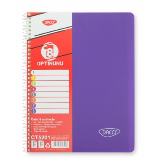 Caiet a4 240 file 8 subiecte daco ct5201 Caiet a4 240 file 8 subiecte daco ct5201