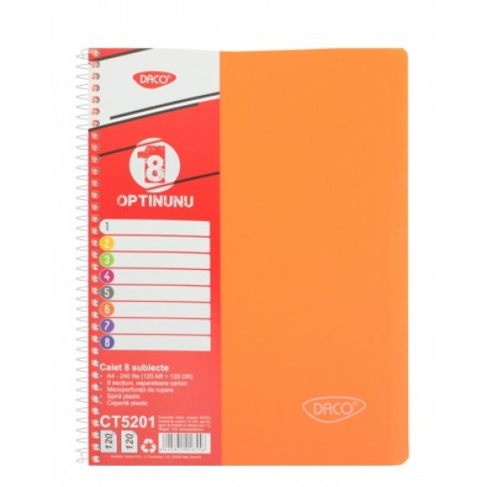Caiet a4 240 file 8 subiecte daco ct5201 Caiet a4 240 file 8 subiecte daco ct5201