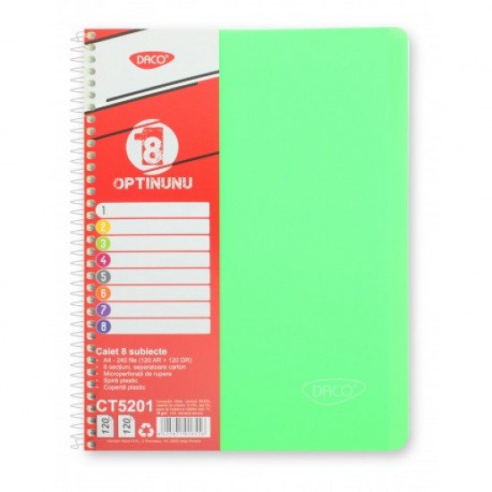 Caiet a4 240 file 8 subiecte daco ct5201 Caiet a4 240 file 8 subiecte daco ct5201