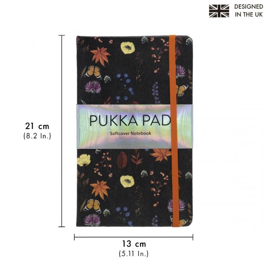 Agenda Pukka Pads Bloom, dictando, 192 pag, hartie 80 g, dimensiune 13 x 21 x 2 cm, coperti cartonate