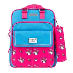 Ghiozdan Strigo cube, cu Penar, albastru, 29 x 39 x 15, 24 litri Ghiozdan Strigo cube, cu Penar, albastru, 29 x 39 x 15, 24 litri