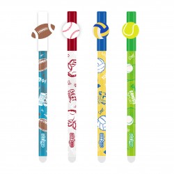 Set 4 pixuri Strigo cerneala cu stergere, BALLS,