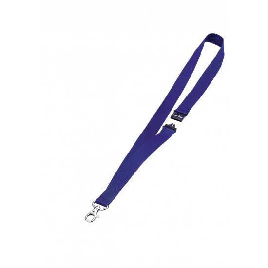 Snur textil pentru ecuson Durable, 80 cm, albastru Snur textil pentru ecuson Durable, 80 cm, albastru
