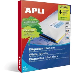 Etichete autoadezive Apli, A4, 105 x 42.4 mm, 1400 bucati, 100 coli/top Etichete autoadezive Apli, A4, 105 x 42.4 mm, 1400 bucati, 100 coli/top