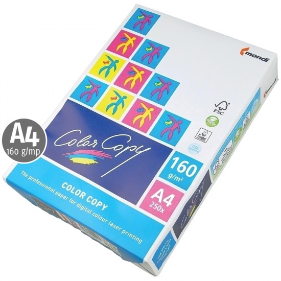 Hartie Mondi, Color Copy, A4, 160 g/mp, 250 coli/top Hartie Mondi, Color Copy, A4, 160 g/mp, 250 coli/top