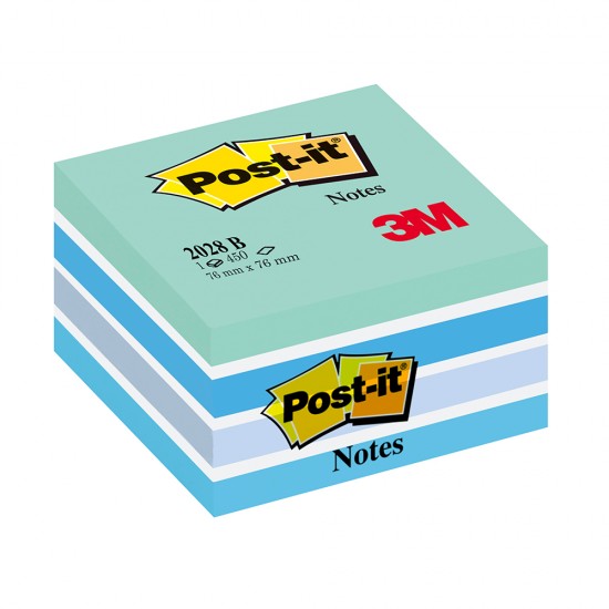 Notite adezive, Post-it, Aquarelle, albastru pastel, 76 x 76 mm, 450 file Notite adezive, Post-it, Aquarelle, albastru pastel, 76 x 76 mm, 450 file