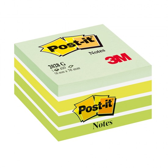 Notite adezive, Post-it, Aquarelle, verde pastel, 76 x 76 mm, 450 file Notite adezive, Post-it, Aquarelle, verde pastel, 76 x 76 mm, 450 file