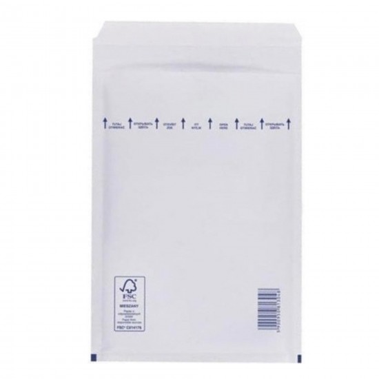 Plic cu protectie, 220 x 340 mm (interior), alb, banda silicon, 90 g/mp, 5 bucati/set Plic cu protectie, 220 x 340 mm (interior), alb, banda silicon, 90 g/mp, 5 bucati/set
