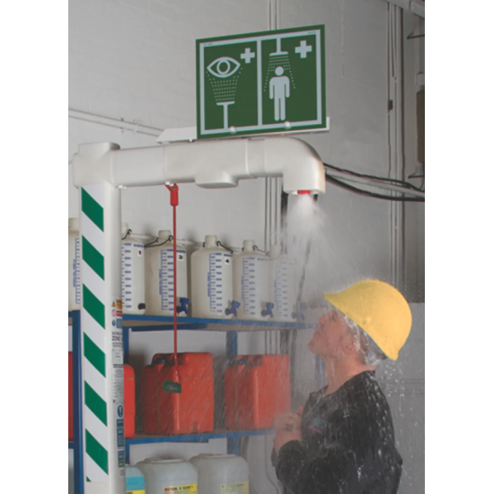 Dus de siguranta cu protectie la inghet si spalare oculara/fata AH545 Hughes spalare oculara de urgenta Dus de siguranta cu protectie la inghet si spalare oculara/fata AH545 Hughes spalare oculara de urgenta