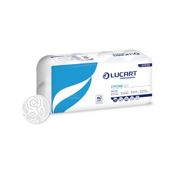 Hartie igienica Strong, 3 straturi, 8 role/ bax, Lucart Hartie igienica Strong, 3 straturi, 8 role/ bax, Lucart
