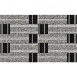 Covoras aluminiu AluTileMat, MINI (17mm) GEMINI 2D - model premium Coral