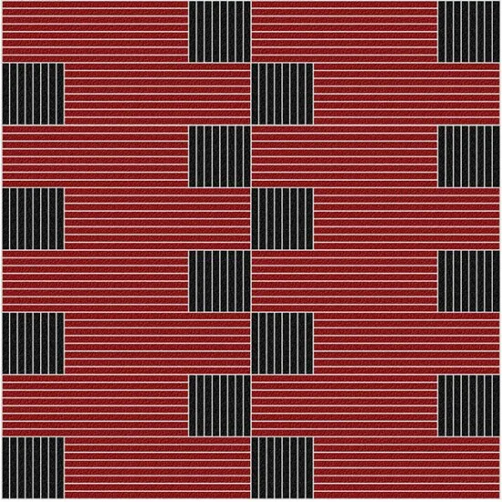 Covoras aluminiu AluTileMat, MINI (17mm) GEMINI 2D - model premium Coral