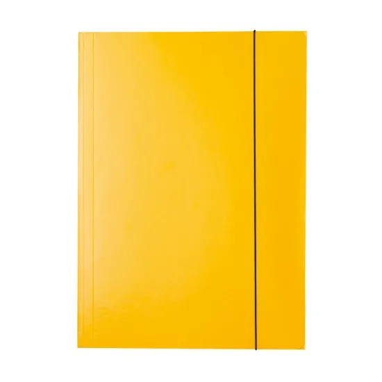 Mapa Esselte Economy din carton, cu elastic, galben Mapa Esselte Economy din carton, cu elastic, galben
