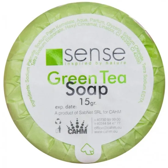 Sapun pentru uz hotelier, Green Tea, Sense, 15g